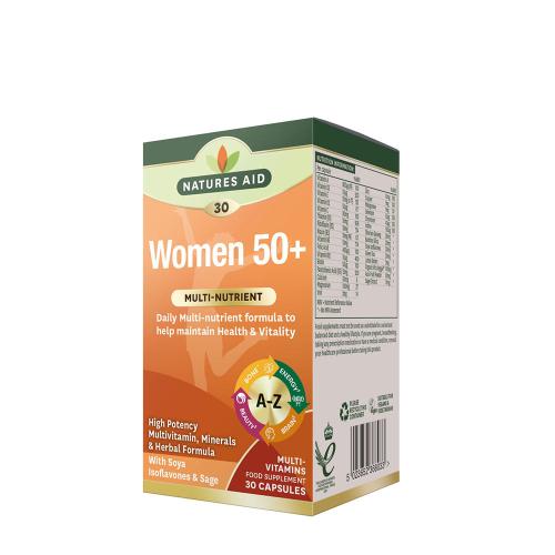 Natures Aid Multivitamin és Ásványi-anyag formula 50 év feletti nőknek (30 Kapszula)