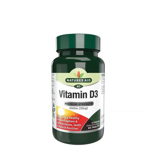 Natures Aid Vitamin D3 5000 NE High Strength (60 Tabletta)