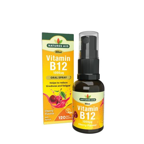 Natures Aid Vitamin B12 Daily Oral Spray (30 ml, Cseresznye)
