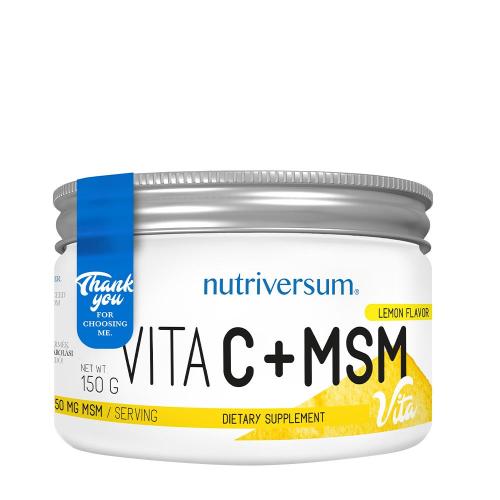 Nutriversum C-vitamin + MSM - VITA (150 g, Citrom)