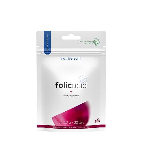 Nutriversum Folic Acid - Folsav (30 Tabletta)