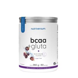 Nutriversum BCAA + GLUTA  (360 g, Kékszőlő)