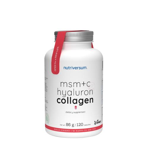 Nutriversum MSM+C Hyaluron Collagen - WOMEN (120 Kapszula)