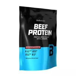 BioTechUSA Beef Protein - Tejmentes fehérje (500 g, Eper)