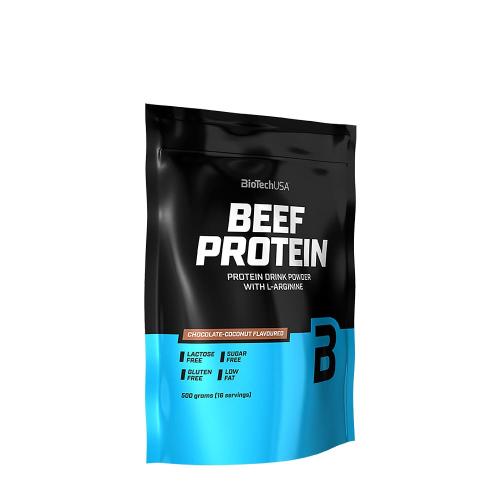 BioTechUSA Beef Protein - Tejmentes fehérje (500 g, Eper)