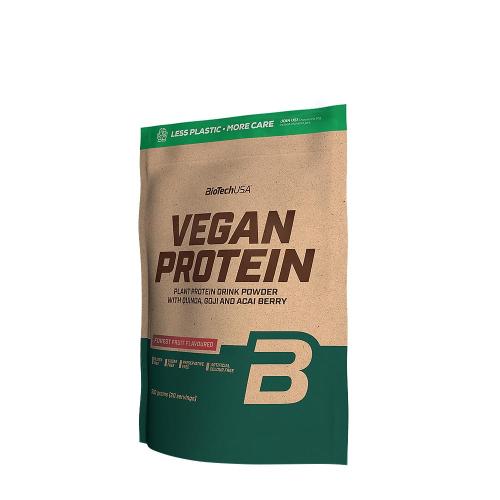 BioTechUSA Vegan Protein, fehérje vegánoknak (500 g, Erdei Gyümölcs)