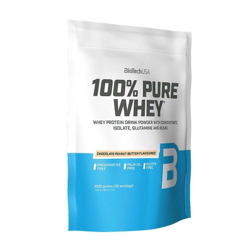 BioTechUSA 100% Pure Whey tejsavó fehérjepor (1000 g, Csokoládés Mogyoróvaj)