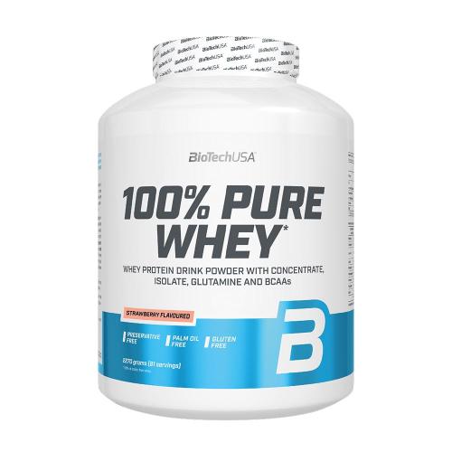 BioTechUSA 100% Pure Whey tejsavó fehérjepor (2270 g, Eper)