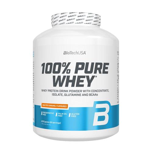 BioTechUSA 100% Pure Whey tejsavó fehérjepor (2270 g, Sós Karamella)