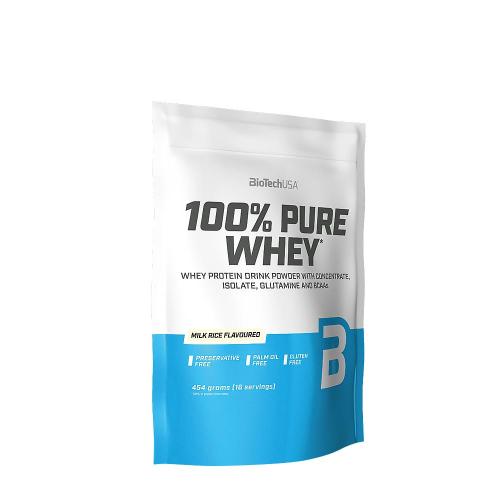 BioTechUSA 100% Pure Whey tejsavó fehérjepor (454 g, Tejberizs)