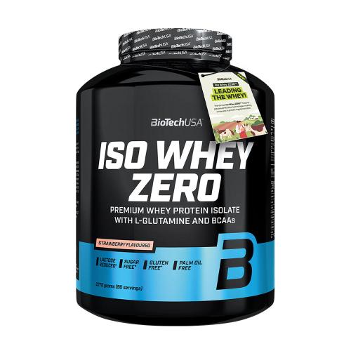 BioTechUSA Iso Whey Zero prémium fehérje (2270 g, Eper)