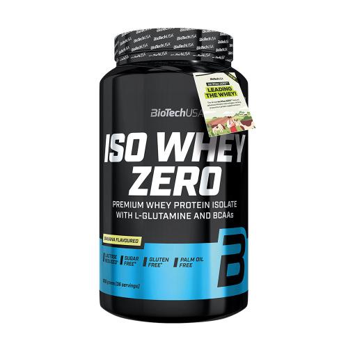 BioTechUSA Iso Whey Zero prémium fehérje (908 g, Banán)