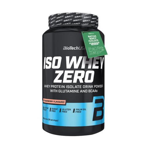 BioTechUSA Iso Whey Zero prémium fehérje (908 g, Eper)