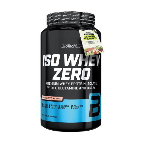 BioTechUSA Iso Whey Zero prémium fehérje (908 g, Eper)