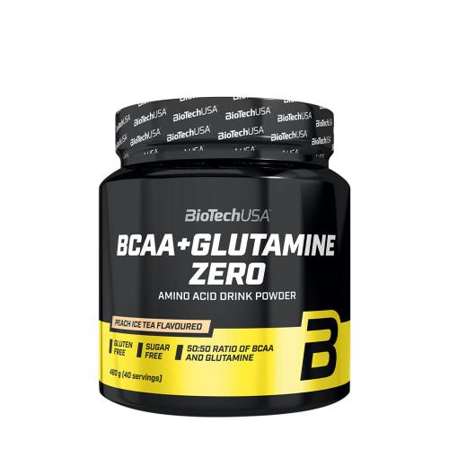 BioTechUSA BCAA + Glutamine Zero (480 g, Barackos Jeges Tea)