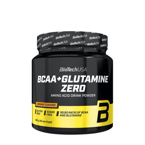 BioTechUSA BCAA + Glutamine Zero (480 g, Narancs)