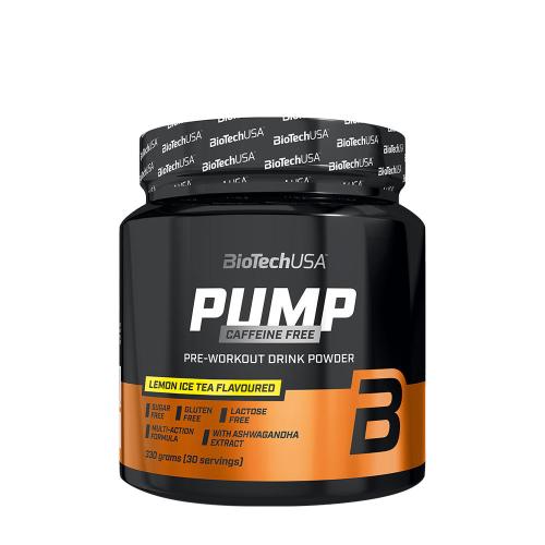 BioTechUSA Pump Caffeine Free - Koffeinmentes Edzés Előtti Italpor (330 g, Citromos Jegestea)