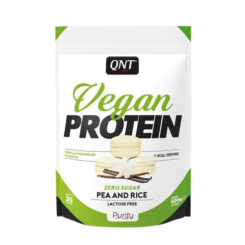 Qnt Vegan Protein Powder (500 g, Vaníliás Macaron)