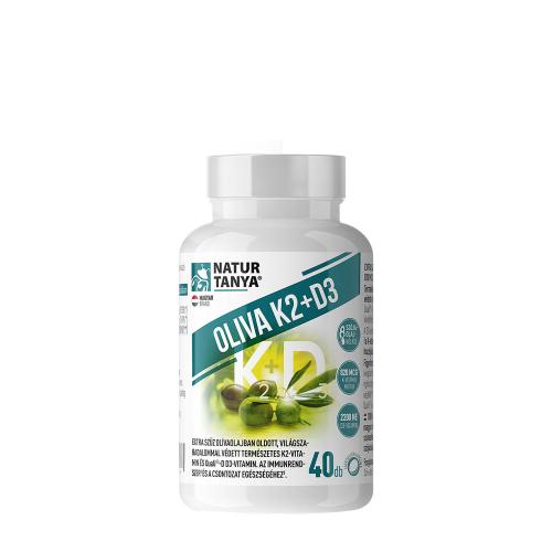 Natur Tanya Olíva K2+D3 – Világszabadalommal védett vitaMK7® K2-vitaminnal (40 Lágykapszula)
