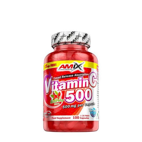 Amix Vitamin C 500 mg Csipkebogyó kivonattal (125 kapszula)