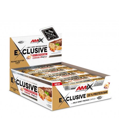 Amix Exclusive Protein Bar (12 x 85g, Peanut Butter Cake)
