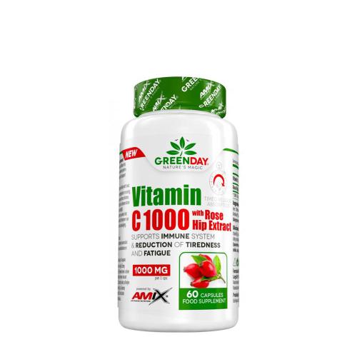 Amix GreenDay® Vitamin C 1000 with Rose Hip Extract (60 Kapszula)