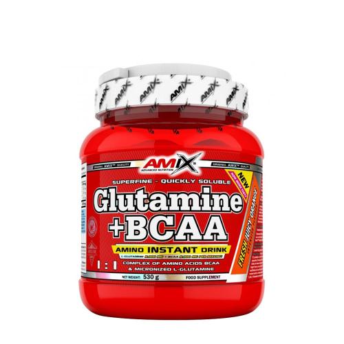 Amix Glutamine + BCAA por (530 g, Narancs)