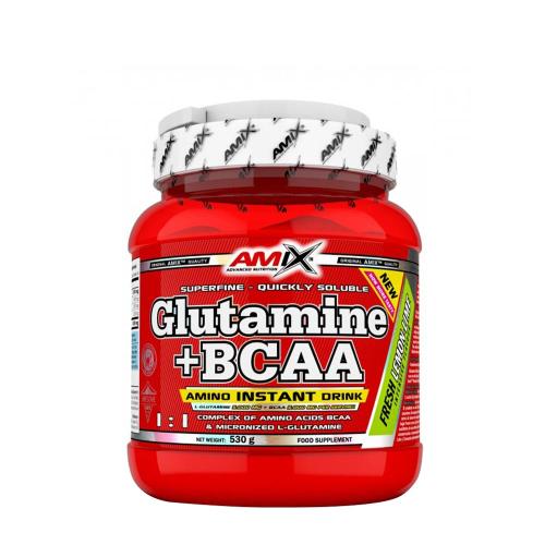 Amix Glutamine + BCAA por (530 g, Citrom Lime)