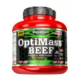   Amix OptiMass™ Beef Gainer - Marhafehérje tömegnövelő (2500 g, Double Chocolate Coconut)