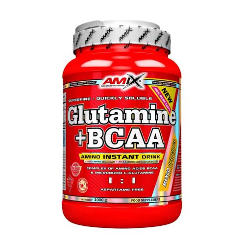 Amix Glutamine + BCAA por (1000 g, Természetes)