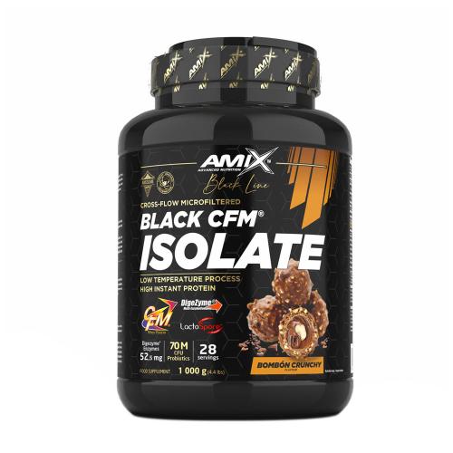 Amix Black Line Black CFM Isolate - Tejsavófehérje izolátum (1000 g, Bombon Crunchy)