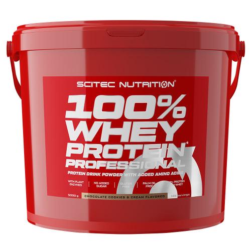 Scitec Nutrition 100% Whey Protein Professional (5000 g, Csokoládés Keksz)