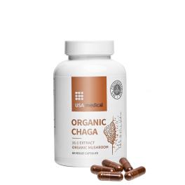   USA medical Organic Chaga - Hamvaskéreg Gomba Kapszula Acerola Kivonattal (60 Kapszula)