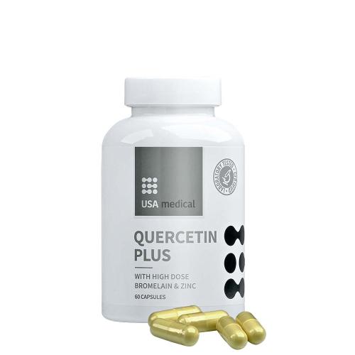 USA medical Quercetin Plus - Kvercetin Kapszula Cinkkel és Bromelainnal (60 Kapszula)
