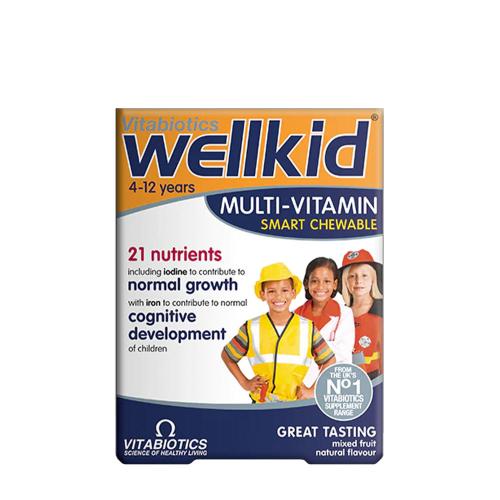 Vitabiotics Wellkid Chewable Tablets - Rágótabletta Gyerekeknek (30 Tabletta)