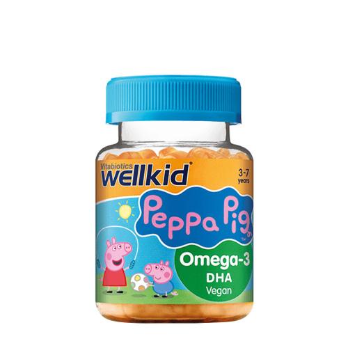 Vitabiotics Wellkid Peppa Pig Omega-3 DHA (30 Gumicukor, Narancs)