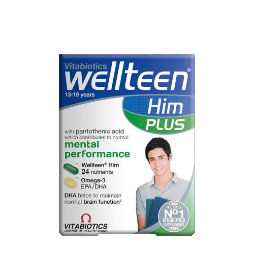 Vitabiotics Wellteen Him Plus - Vitamin Tinédzser Fiúknak (56 Tabletta)