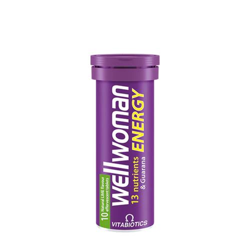 Vitabiotics Wellwoman Energy - Pezsgőtabletta nőknek (10 Pezsgőtabletta, Lime)