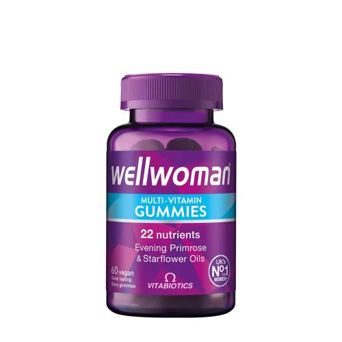 Vitabiotics Wellwoman Gummies - Vitamin Gumicukor Nőknek (60 Gumicukor, Bogyó)
