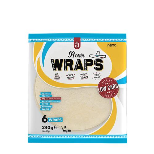 Nanosupps Protein Wrap - Búzaliszt Tortilla (240 g, Természetes)