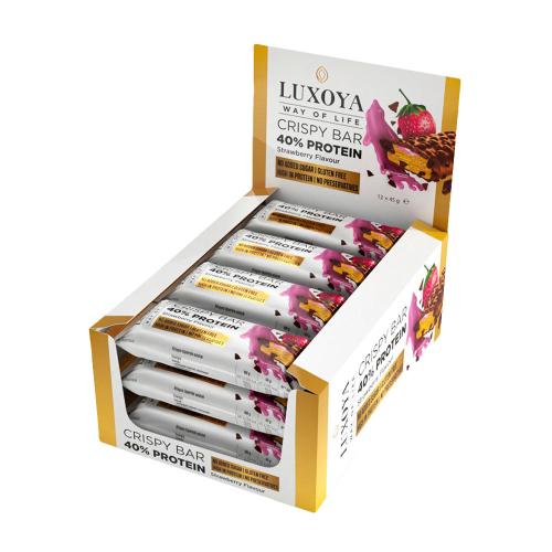 Luxoya Crispy Bar - Roppanós Fehérje Szelet (540 g, Eper)