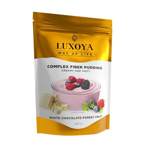 Luxoya Complex fiber Pudding - Rost puding (405 g, fehér csokoládé erdei gyümölcs)