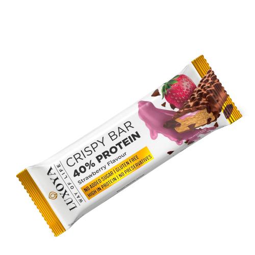 Luxoya Crispy Bar - Roppanós Fehérje Szelet (45 g, Eper)