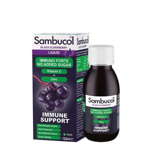 Sambucol Immuno Forte Sugar Free Liquid (120 ml, Fekete Bodza)