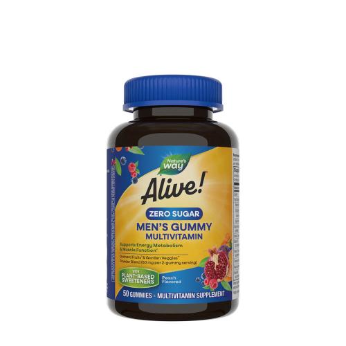 Natures Way Alive!® Zero Sugar Men's Gummy Multivitamin (50 Gumicukor)