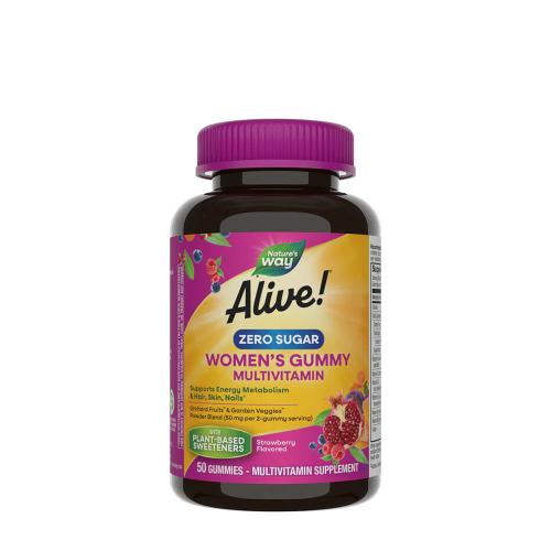 Natures Way Alive!® Zero Sugar Women's Gummy Multivitamin (50 Gumicukor)