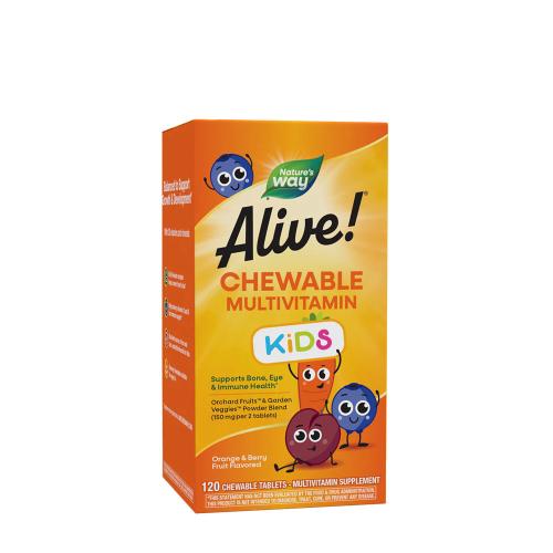 Natures Way Alive!® Kids Chewable Multivitamin (120 Rágótabletta)