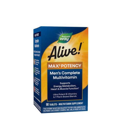 Natures Way Alive!® Men’s Max3 Daily Multivitamin (90 Tabletta)