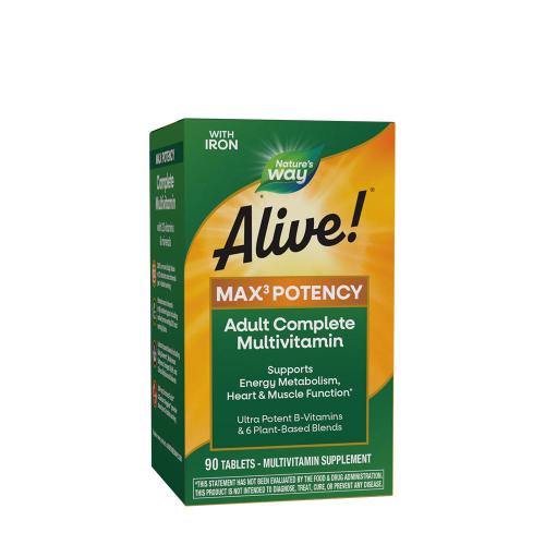 Nature's Way Alive!® Max3 Potency Multivitamin (90 Tabletta)