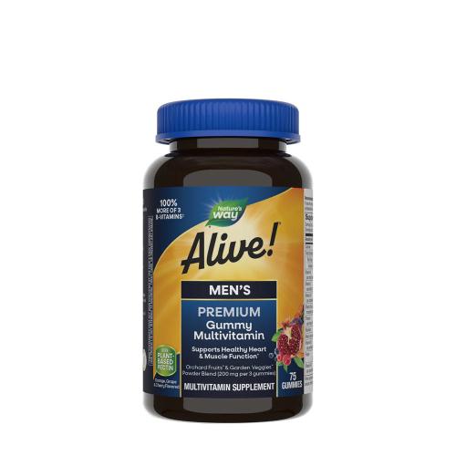 Natures Way Alive!® Premium Men’s Gummy Multivitamin (75 Gumicukor)